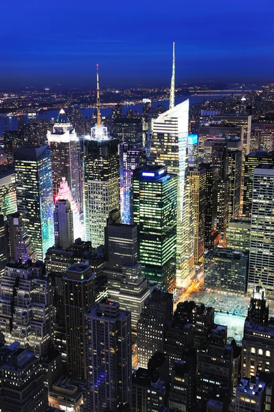 Нью-Йорк Манхэттен Таймс Сквер Стоковое Фото