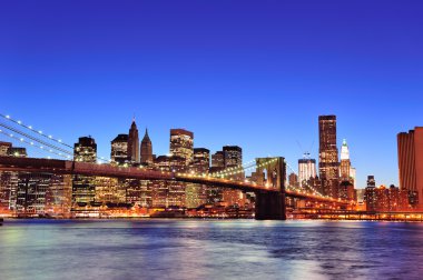 new York'un manhattan downtown Brooklyn Köprüsü