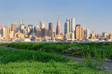 New York'un manhattan midtown manzarası