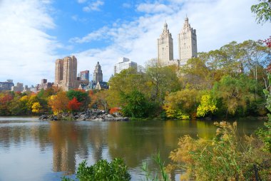 New York City Central Park in Autumn clipart