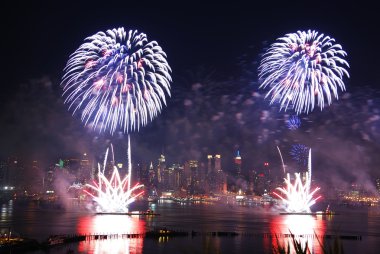 New York City fireworks clipart