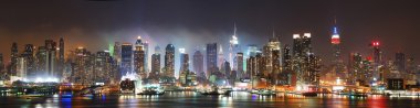 Manhattan New York City panorama clipart