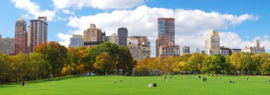 New York'un manhattan central Park'a manzarası panorama