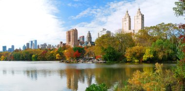 New York City Manhattan Central Park panorama clipart