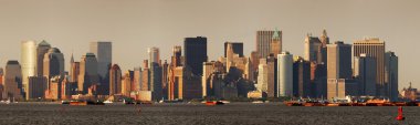 Urban City skyline. New York City panorama clipart