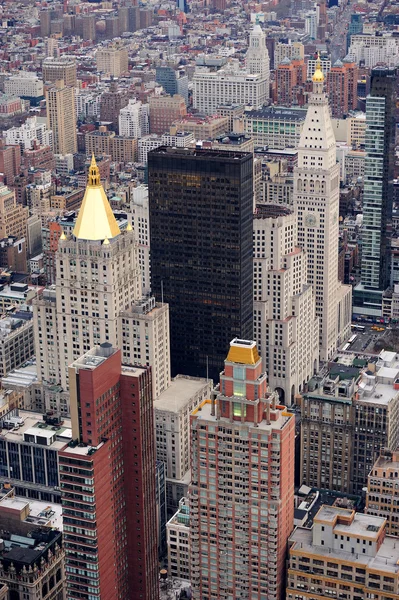 Manhattan Skyline mit New Yorker Wolkenkratzern — Stockfoto