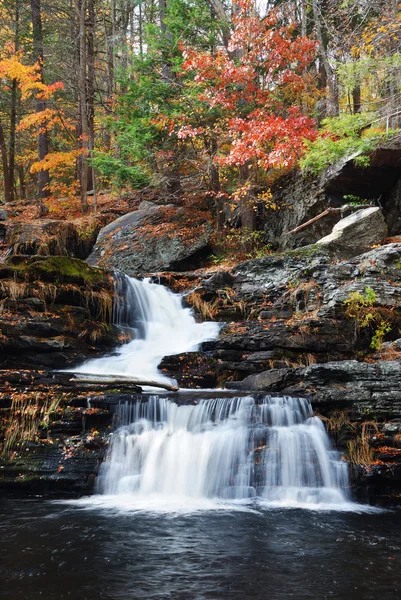 山の秋の滝 — ストック写真