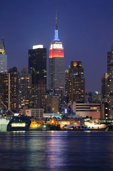Gedung Empire State New York City di Midtown Manhattan — Stok Foto