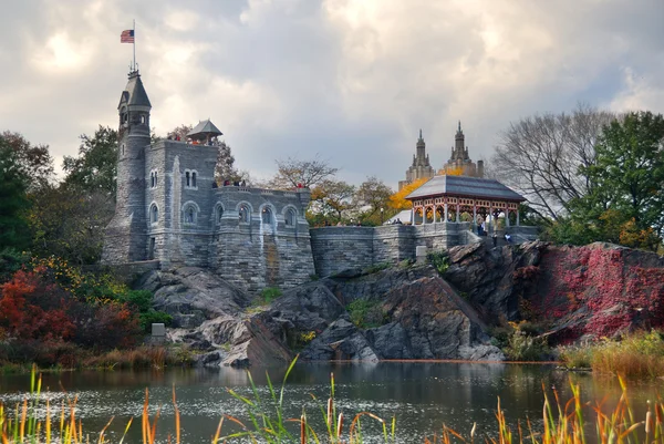 New york city central parku belvedere castle — Zdjęcie stockowe