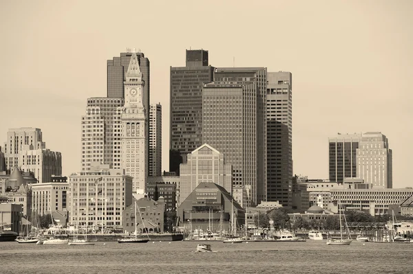Boston architecture in black and white — Stock Photo, Image