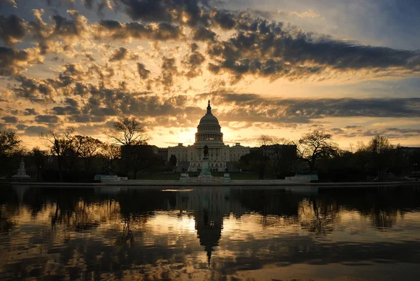 Capitol hill v ráno, washington dc — Stock fotografie