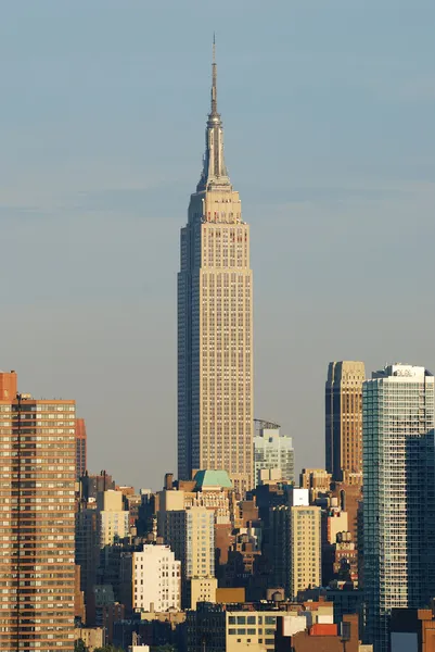 Empire state bina closeup, manhattan, new york city — Stok fotoğraf