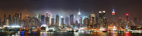 Панорама Нью-Йорка на Манхэттен — стоковое фото