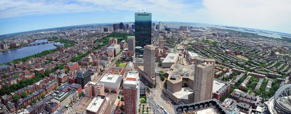 Boston skyline havadan görünümü — Stok fotoğraf