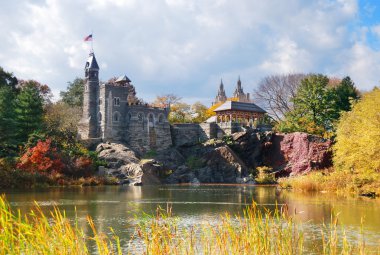 New York City Central Park Belvedere Castle clipart