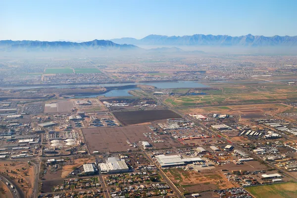 A légi felvétel a phoenix city, arizona — Stock Fotó