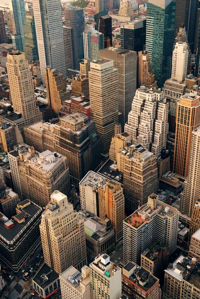 Cidade urbana vista aérea — Fotografia de Stock