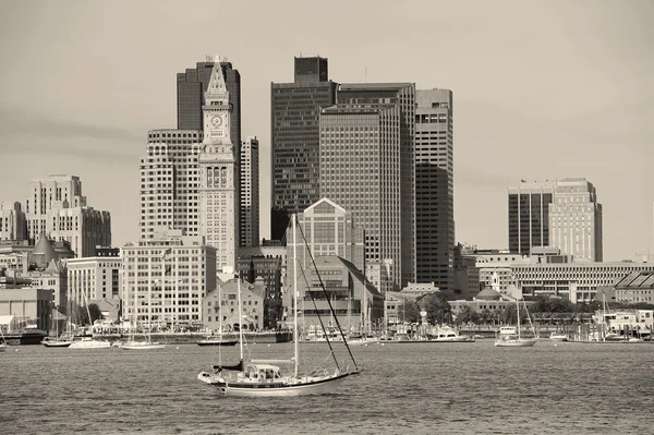 Boston in black and white — Stock Photo, Image