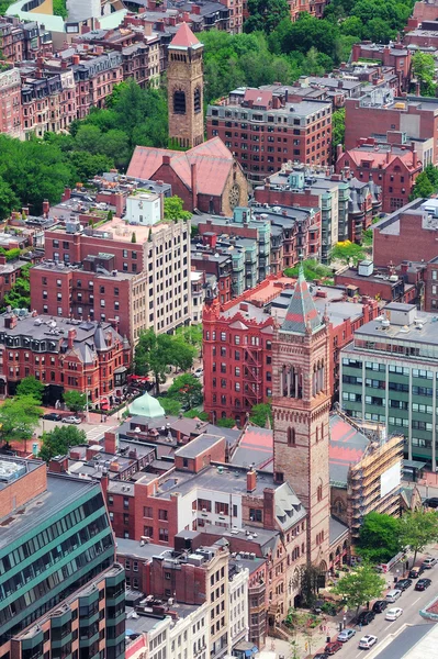 stock image Boston Street aerial view