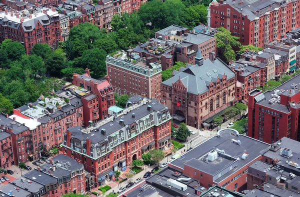 Boston sokak havadan görünümü — Stok fotoğraf
