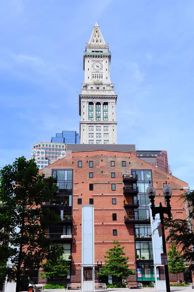 Boston tullhus clock tower — Stockfoto