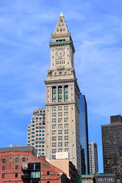 Часовая башня Бостонской таможни — стоковое фото