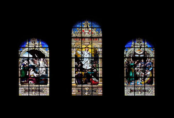 Umění v trinity church v Bostonu — Stock fotografie