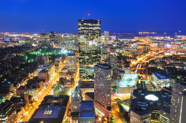 Panorama bostonu za soumraku — Stock fotografie