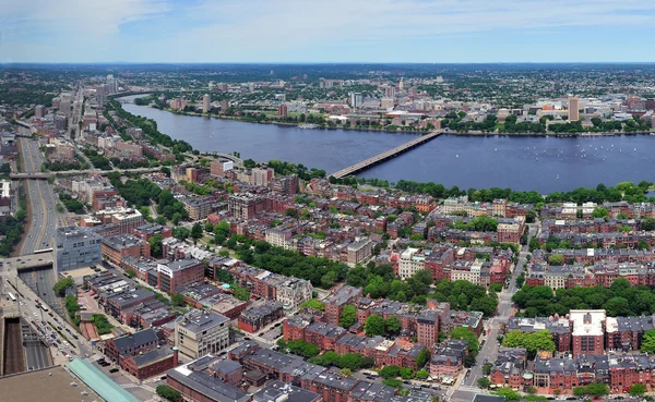 stock image Charles River aerial view