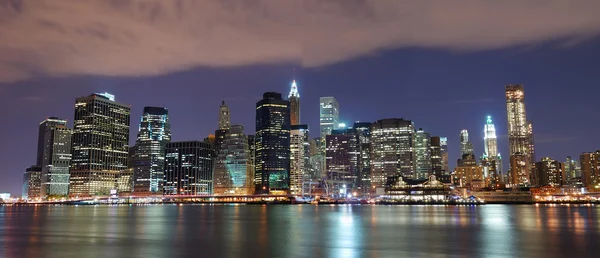 Панорама Манхэттена Нью-Йорка — стоковое фото