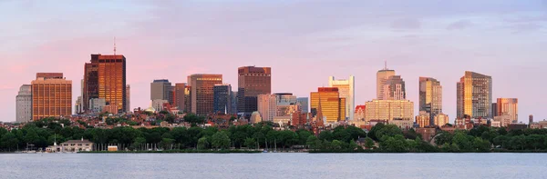 波士顿的天际线全景 — 图库照片