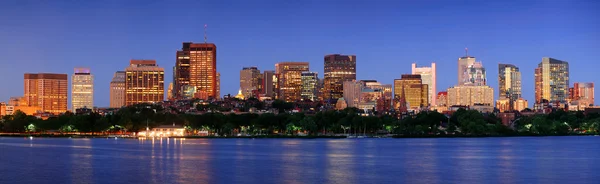 Boston City di notte — Foto Stock