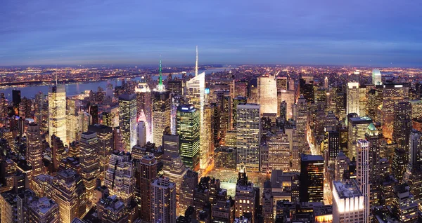 Nowym Jorku manhattan razy kwadrat noc — Zdjęcie stockowe