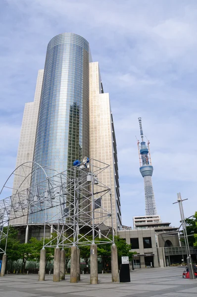 Tokyo Sky tree and Ward Oficina de Sumida — Foto de Stock