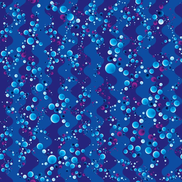 Burbujas patrón sin costura . — Vector de stock