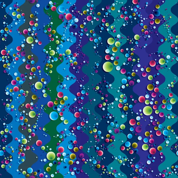 Bubblor seamless mönster. — Stock vektor