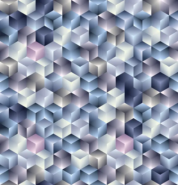 3D-kubussen naadloze patroon. — Stockvector
