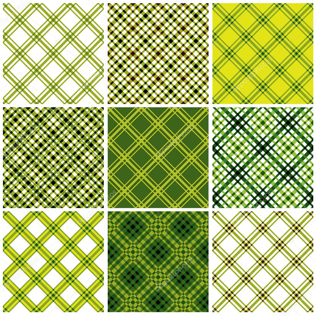 Classic textile seamless patterns set.