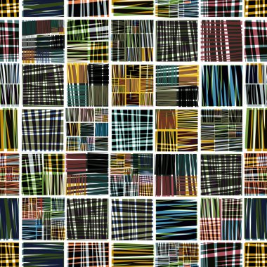 Colorful textile seamless pattern. clipart