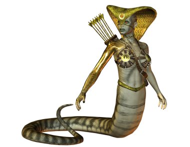 Female snake beings clipart