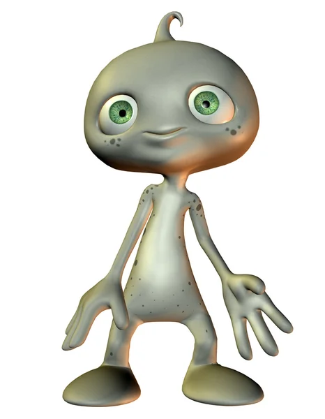Yeşil gözlü küçük gri erkek — Stok fotoğraf