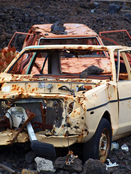 Destruição de automóveis — Fotografia de Stock