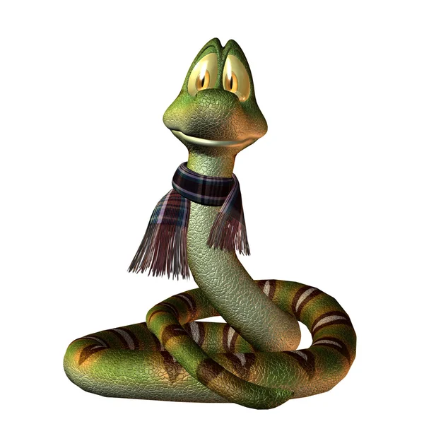 stock image Funny snake as a Toon