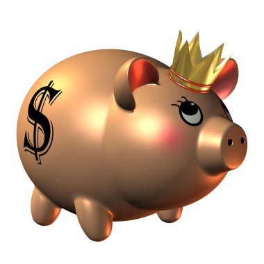 taç ile Piggy banka