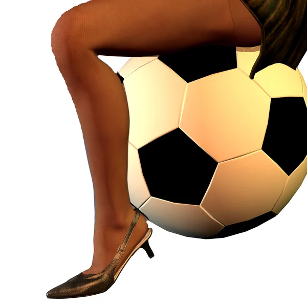 Futebol Feminino — Fotografia de Stock