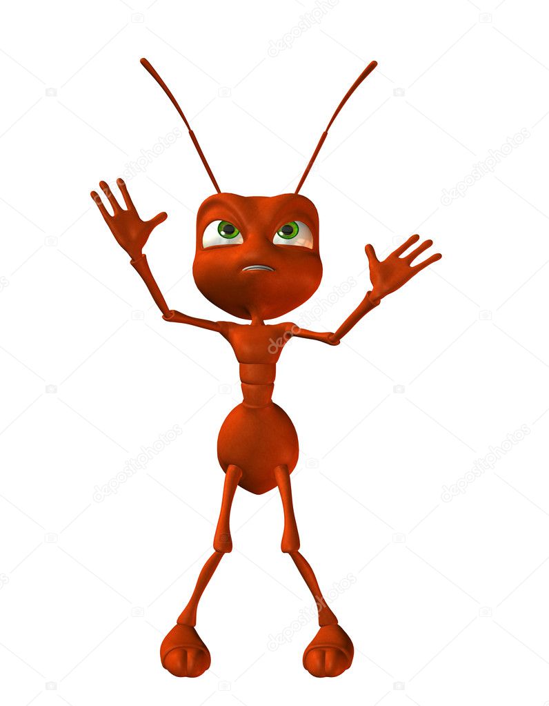 Small reddish-brown ant