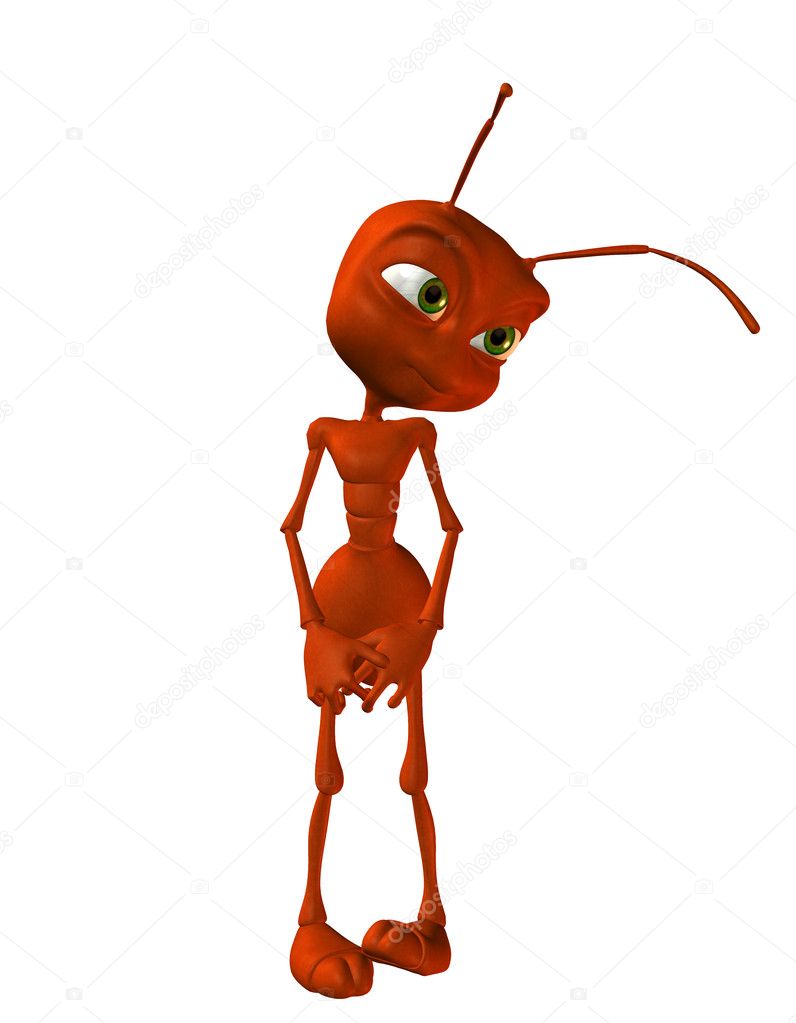 Little timid ant