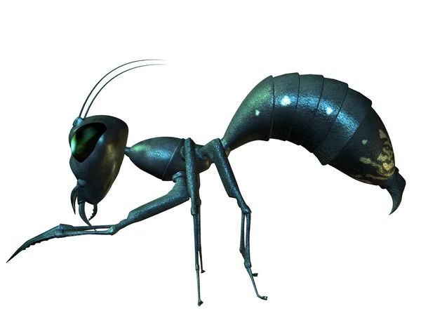 Mrówka stoi po stronie — Zdjęcie stockowe