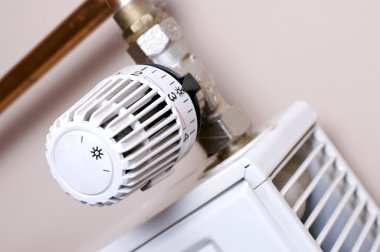 Radiator thermostat detail clipart