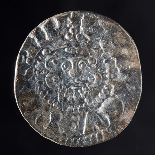 Starożytne monety srebrne — Zdjęcie stockowe